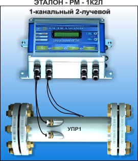 Ультразвуковой расходомер одноканальный двухлучевой